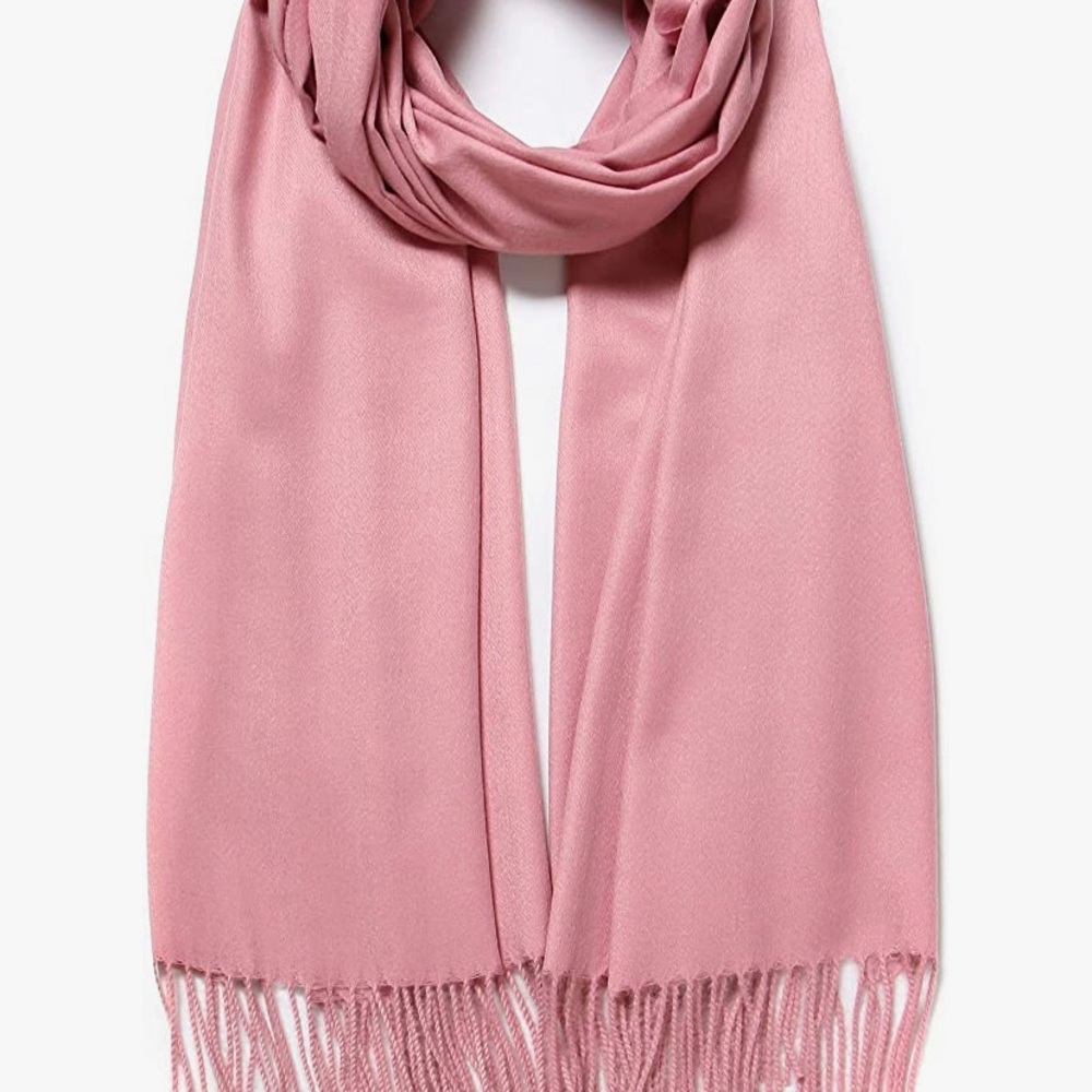 Cindy & Wendy Dusty Rose Pashmina